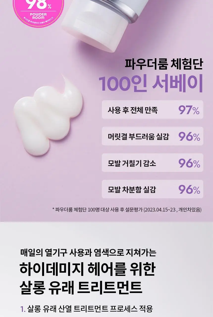 [열보호] 루시도엘 하이 데미지 리페어 헤어 마스크 (산열 트리트먼트 팩)200g 상세페이지 3